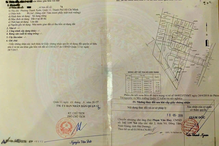 Bán lô đất DT 5x19m - khu Nam Long - cầu An Lộc Q12. Giá: 4,5 tỷ -01