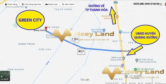 Ngay Xã Quảng Trạch, Huyện Quảng Xương bán đất với dt là 125 m2