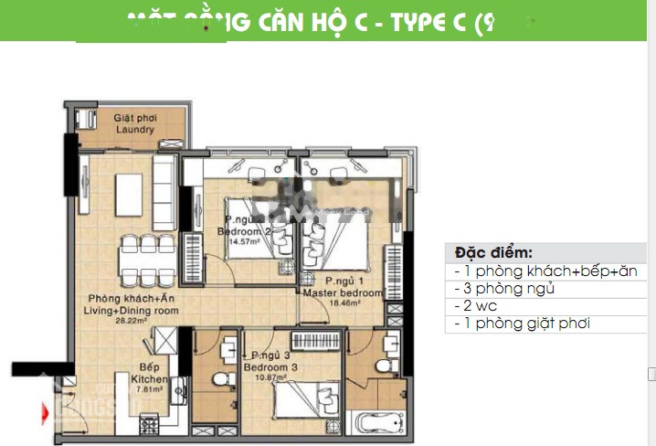 Tại Phú Mỹ, Hồ Chí Minh bán chung cư bán ngay với giá cực mềm từ 1.99 tỷ, căn hộ bao gồm có 3 PN, 2 WC có chỗ để xe-01