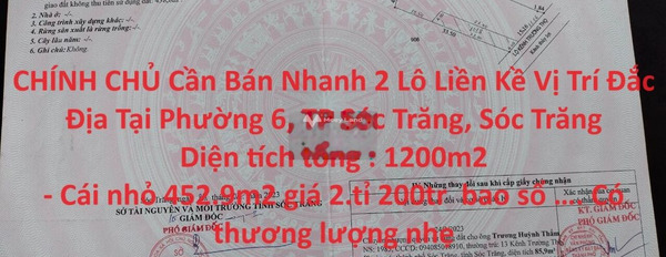 Giá 6.5 tỷ bán đất diện tích vừa phải 1200m2 vị trí đẹp Phường 6, Sóc Trăng-03