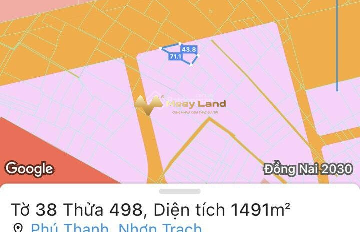 Bán đất vị trí ngay ở Phú Thạnh, Nhơn Trạch, 1491m2