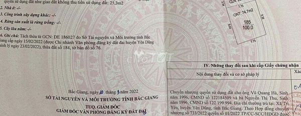 Ngay Yên Dũng, Bắc Giang bán đất 900 triệu diện tích thực tế 100m2-03