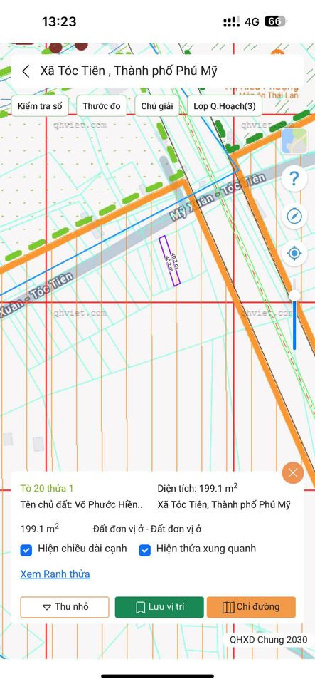 Bán đất thị xã Phú Mỹ tỉnh Bà Rịa - Vũng Tàu giá 1.0 tỷ-0