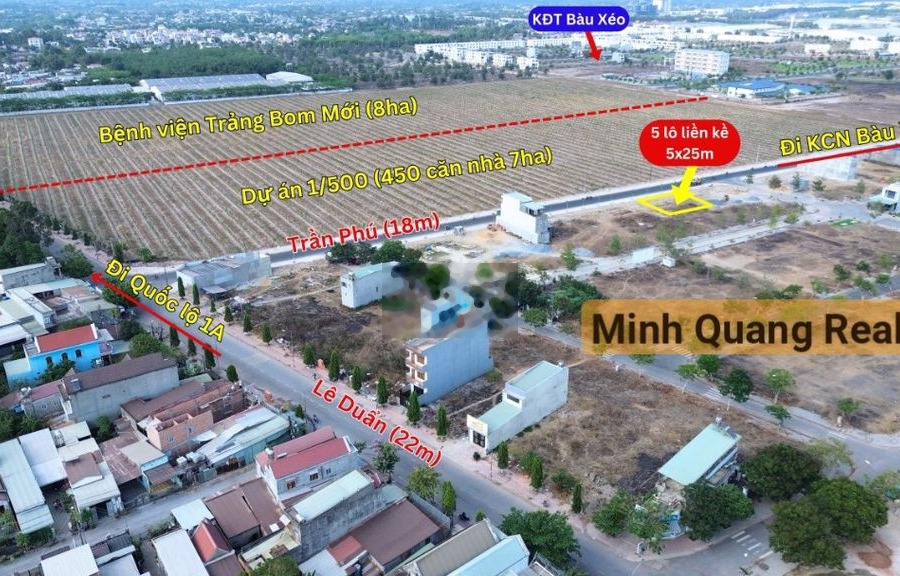 5 lô MT Trần Phú DA Diamond City, đối diện 450 căn nhà, 5x25, 2,65 tỷ -01