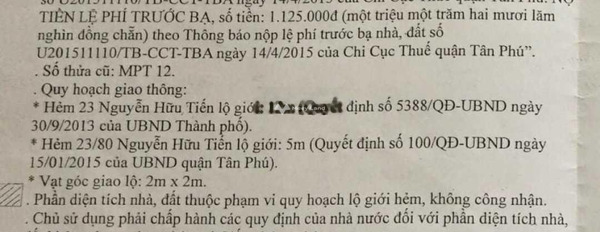 Diện tích 79m2 bán nhà ở vị trí thuận tiện Nguyễn Hữu Tiến, Tân Phú hướng Nam tổng quan nhà thì gồm có 1 phòng ngủ 1 WC giá tốt nhất-02