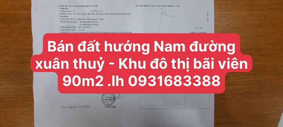 Cần bán đất huyện xuân trường tỉnh nam định giá 2.0 tỷ-1