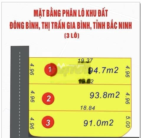 Khoảng từ 1.27 tỷ bán đất tổng diện tích 93.8m2 vị trí thuận lợi gần Gia Bình, Bắc Ninh-01