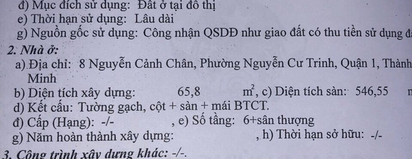 Bán nhà số 8 Nguyễn Cảnh Chân, Quận 1. Diện tích 150m2, giá 38 tỷ-03