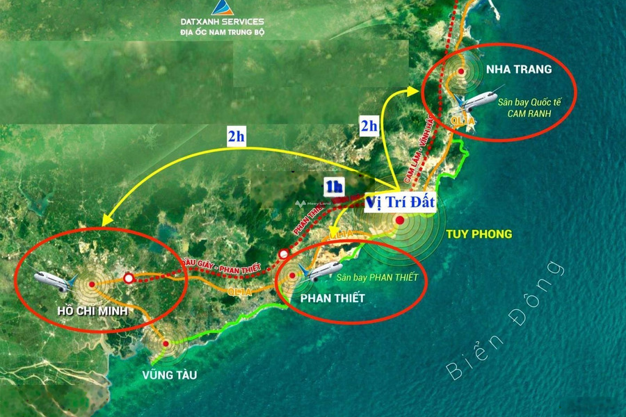 Bán đất mặt tiền đường 21m, cách biển 500m Tuy Phong, Bình Thuận. Cách QL1A 700m -01