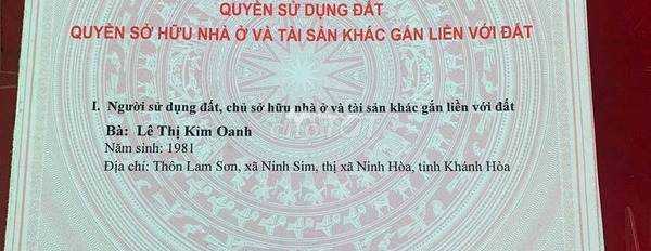 Giá bán cực mềm 550 triệu bán đất Có tổng diện tích 100m2 vị trí đặt vị trí nằm trên Lam Sơn, Ninh Hòa-02