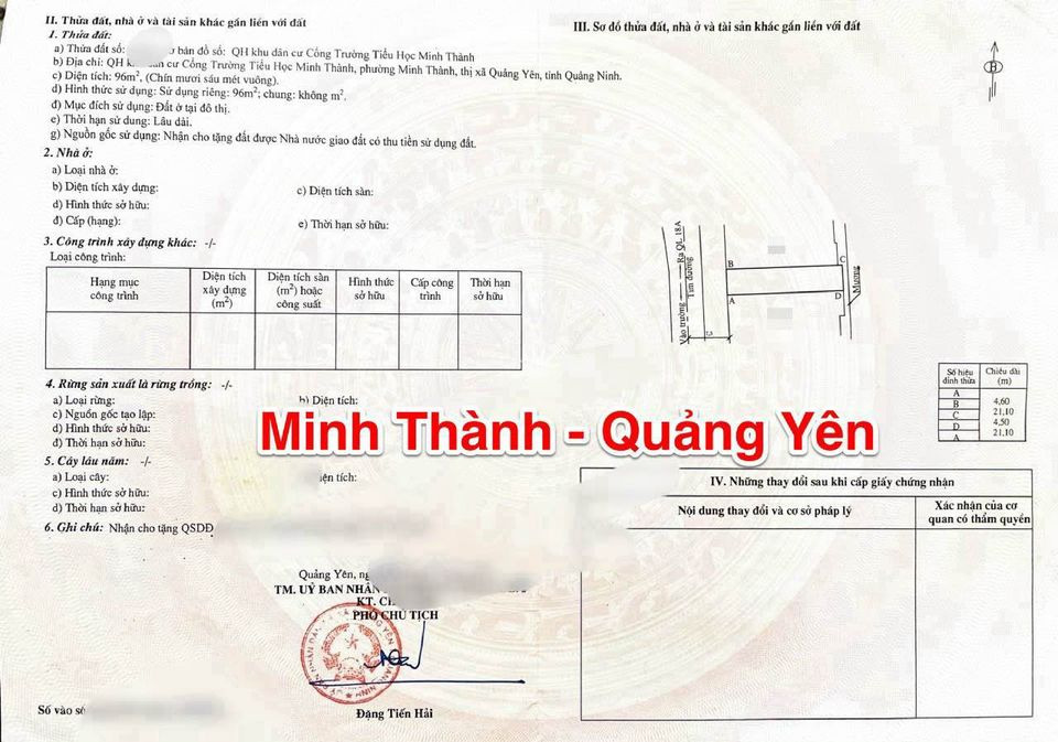 Bán đất thị xã Quảng Yên tỉnh Quảng Ninh giá 1.4 tỷ-0