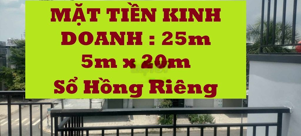 100m2 (5x20m). 3PN Nhà mặt phố 25m (PHÚC AN CITY) 