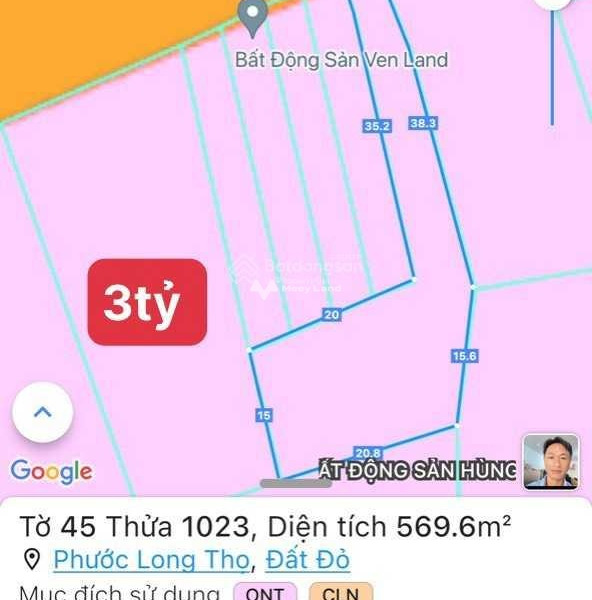 Vị trí tốt đặt nằm ngay Phước Long Thọ, Đất Đỏ bán đất, giá cực êm 3 tỷ diện tích rất rộng 570m2-01