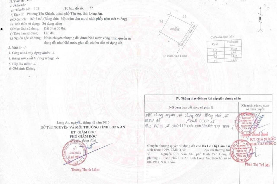 Nhà tổng quan gồm có 2 phòng ngủ bán nhà bán ngay với giá cạnh tranh chỉ 2 tỷ có diện tích 190m2 vị trí đặt ngay tại Quốc Lộ 1A, Tân An-01