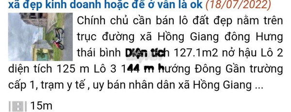Tọa lạc ở Hồng Giang, Đông Hưng bán đất giá bán đàm phán chỉ 1.39 tỷ với tổng diện tích 1271m2-02