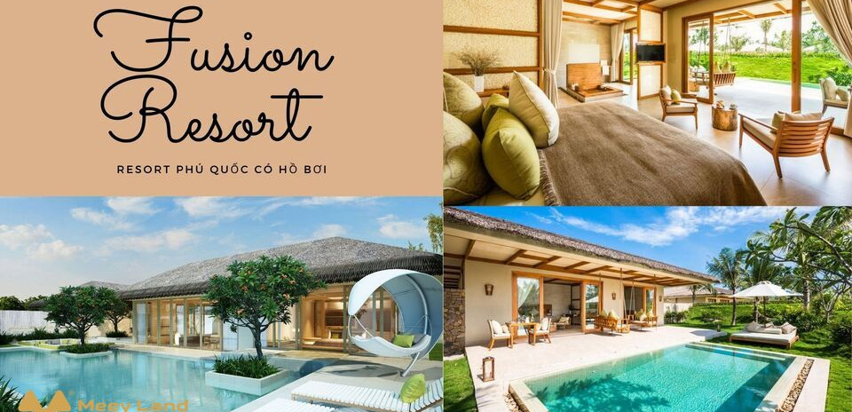 Cho thuê Fusion Resort, được mệnh danh là một trong những khu resort Phú Quốc có bể bơi đẹp nhất