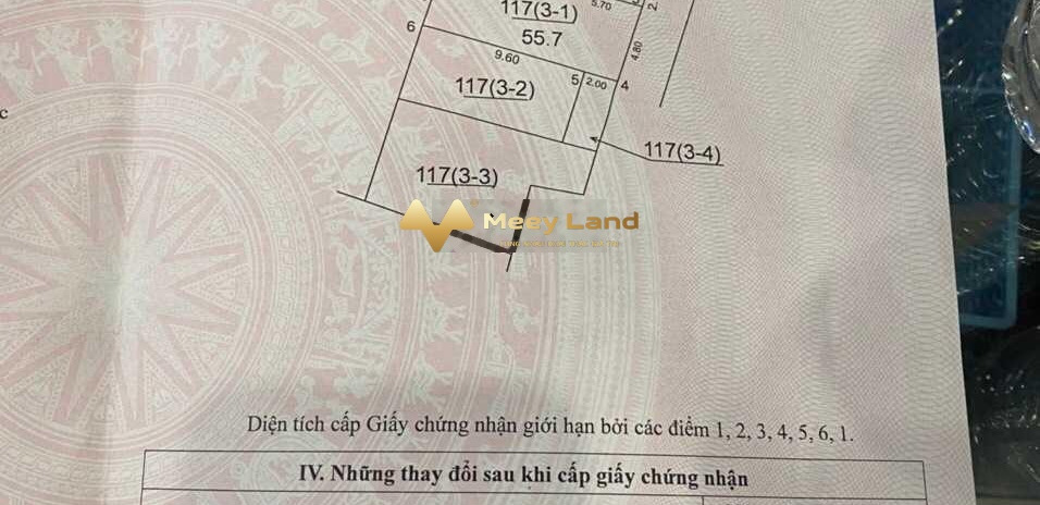 Xã Đông Hội, Hà Nội 1.87 tỷ bán đất, hướng Đông diện tích như sau 55.7m2