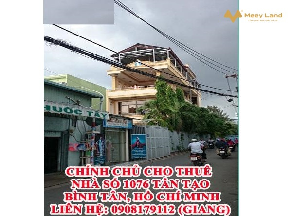 Cho thuê nhà số 1076, Tân Tạo, Bình Tân, giá 40 triệu/tháng