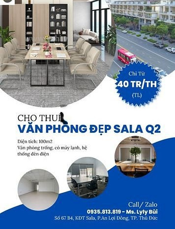 Xoay vốn trả nợ cho thuê shophouse diện tích chung quy 100m2 với giá tốt từ 40 triệu/tháng vị trí hấp dẫn Thủ Thiêm, Hồ Chí Minh chính chủ đăng tin