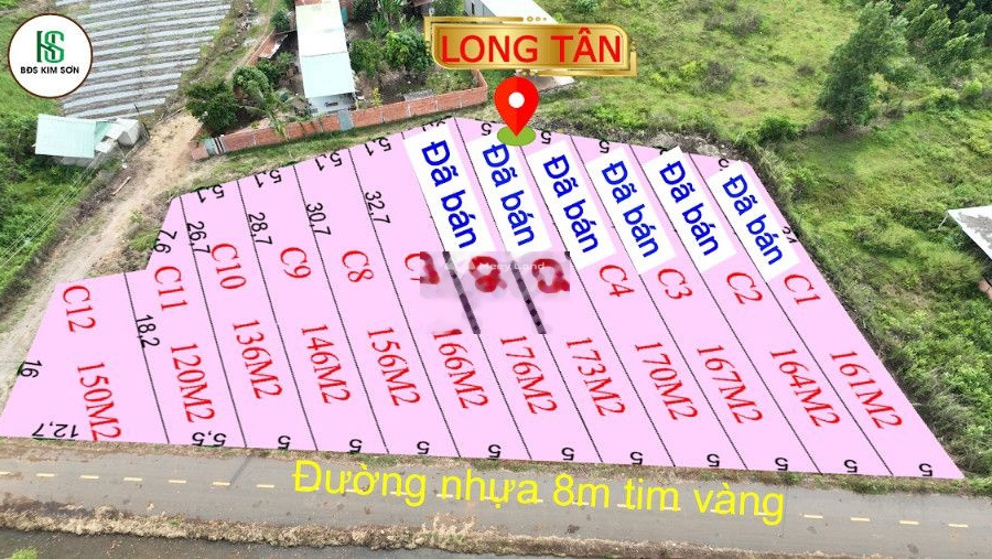 Giá rẻ bất ngờ 700 triệu, Bán đất diện tích quy ước 170m2 ngay ở Long Tân, Đất Đỏ lh ngay!-01