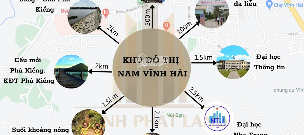 Ngay Vĩnh Hải, Khánh Hòa bán đất 2.6 tỷ, hướng Nam với diện tích thực 100m2