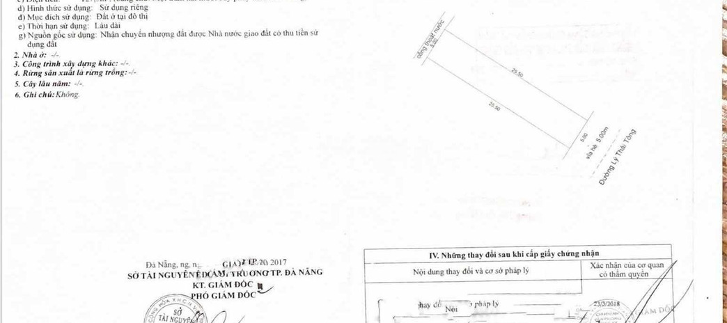 Vị trí thuận lợi tọa lạc ngay tại Lý Thái Tông, Hòa Minh bán đất giá cực mềm từ 6.8 tỷ diện tích là 1275m2