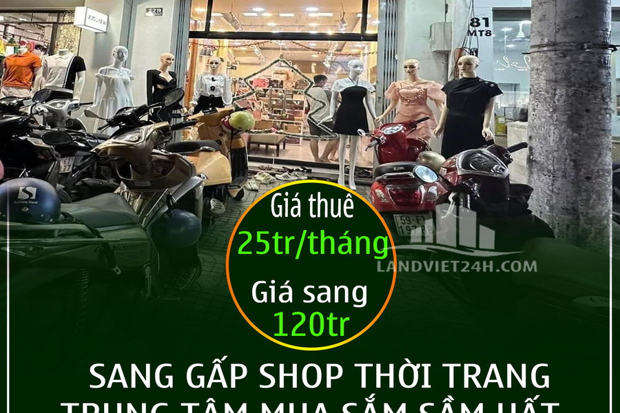 Sang gấp shop thời trang trung tâm mua sắm sầm uất đường Cách Mạng Tháng 8, Tân Bình-01