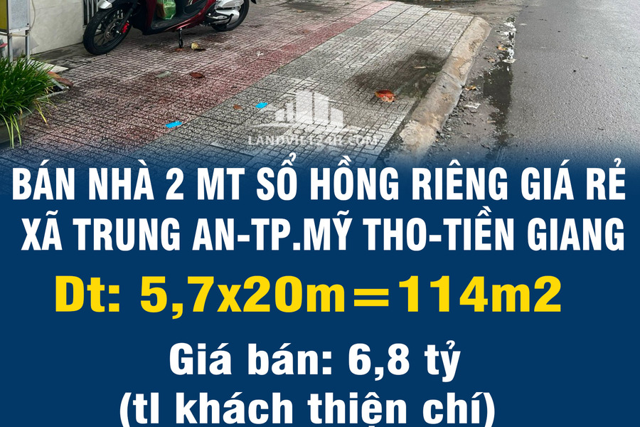 Chính chủ bán nhà 2 mặt tiền, sổ hồng riêng giá rẻ trung tâm xã Trung An, Mỹ Tho, Tiền Giang-01