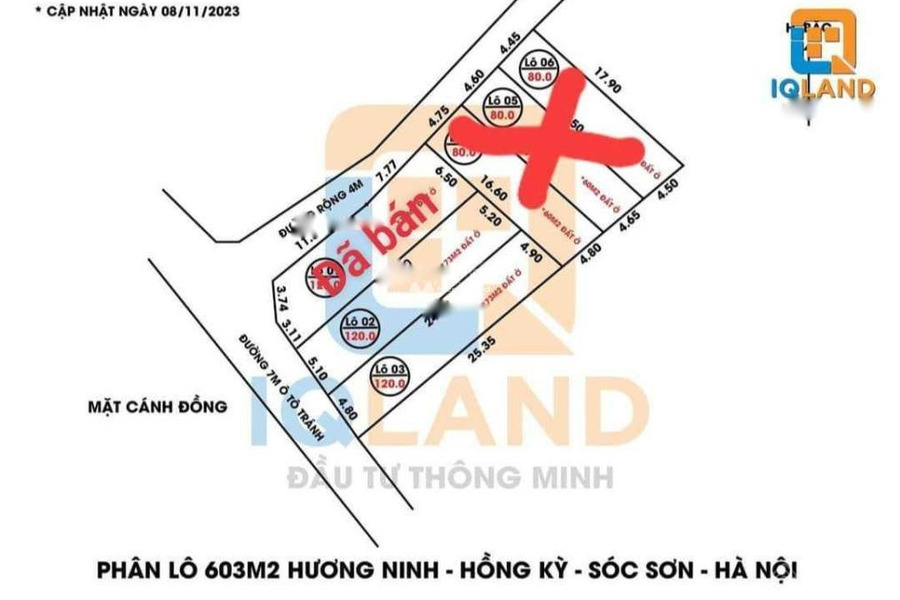 Chuyển công tác bán đất Đường 3, Hà Nội có diện tích tổng là 120m2-01
