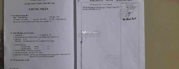 Nhà gồm 3 phòng ngủ bán nhà ở có diện tích chung 2000m2 bán ngay với giá bất ngờ chỉ 3 tỷ vị trí mặt tiền gần Ấp 2, Giồng Trôm, hướng Tây-02