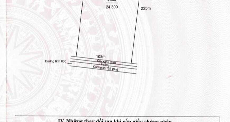 Cần bán gấp lô đất KCN Tân Đức, Long An, 24300m2. Giá đầu tư 4,038tr/m2. LH 0901 421 *** 