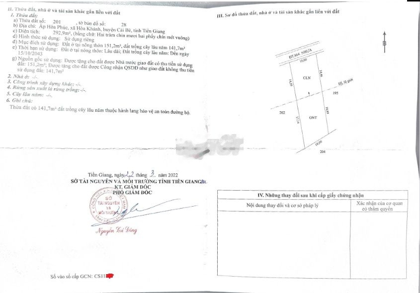 Tỉnh Lộ 864, Cái Bè 2.6 tỷ bán đất có diện tích trung bình 292m2-01