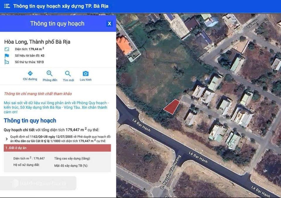 Bán đất thành phố Bà Rịa tỉnh Bà Rịa - Vũng Tàu giá 2.55 tỷ-1