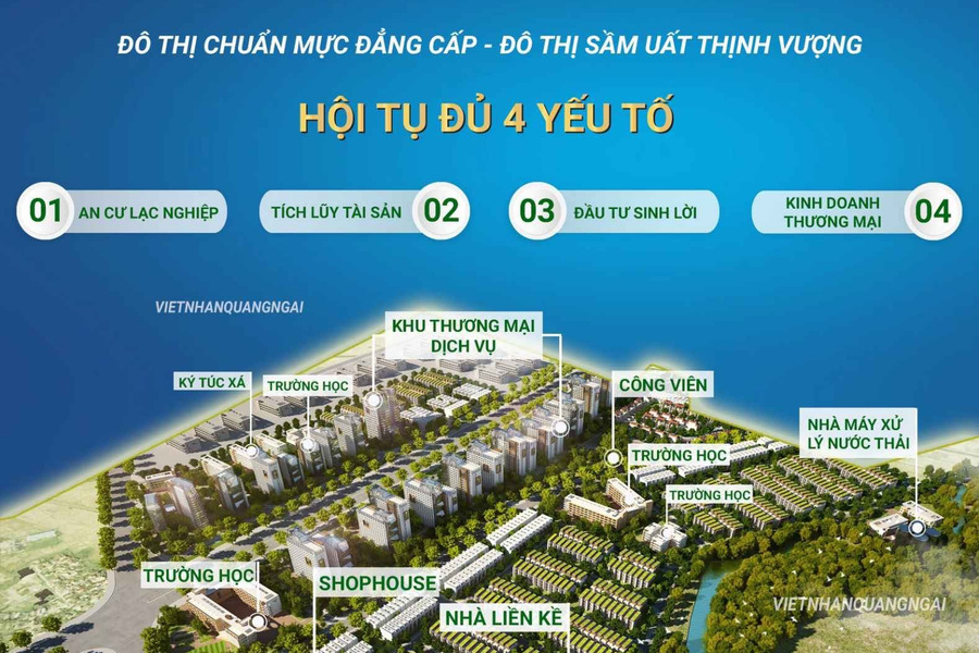 Khu dịch vụ hỗn hợp Vsip Quảng Ngãi - trung tâm đại đô thị Bắc Sông Trà-01