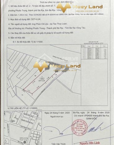 Phường Phước Trung, Tỉnh Bà Rịa - Vũng Tàu bán đất giá bán liền 40 tỷ dt chung 1350 m2