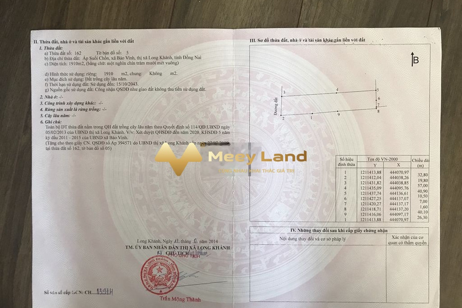 Bán đất 7,1 tỷ Long Khánh, Đồng Nai diện tích 1800m2-01