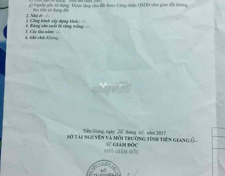 Công việc cấp bách cần bán mảnh đất, 4000m2 giá công khai 1.9 tỷ mặt tiền nằm ngay Đăng Hưng Phước, Tiền Giang, hướng Đông Nam cực kì sang trọng-01