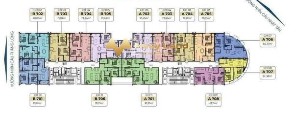 Hướng Bắc, bán chung cư vị trí thuận lợi tại Quận Tây Hồ, Hà Nội, căn hộ nhìn chung bao gồm 3 PN, 2 WC khu vực đông đúc-02