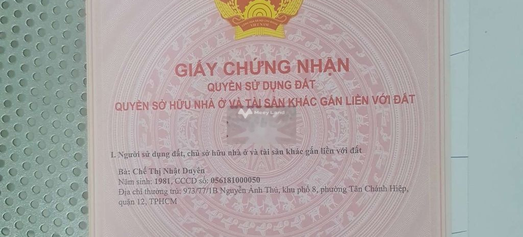 Ngay Quận 12, Hồ Chí Minh bán đất 4.5 tỷ diện tích chung là 110m2