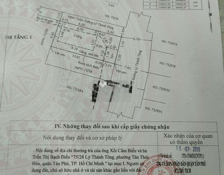 Diện tích gồm 89m2 bán nhà vị trí thuận lợi ở Lý Thánh Tông, Tân Phú hỗ trợ mọi thủ tục miễn phí, giá mùa dịch.-01