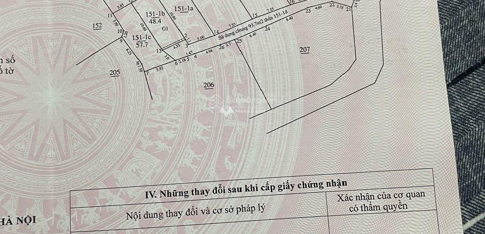 Nằm tại Thạch Bàn, Thạch Bàn bán đất 3.45 tỷ, hướng Tây - Nam với diện tích là 48.5m2