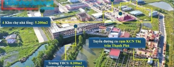 Bán đất 1.9 tỷ Đồng Văn Dẫn, Bến Tre diện tích thực như trên hình 120m2, lộ có độ rộng 12 m-03