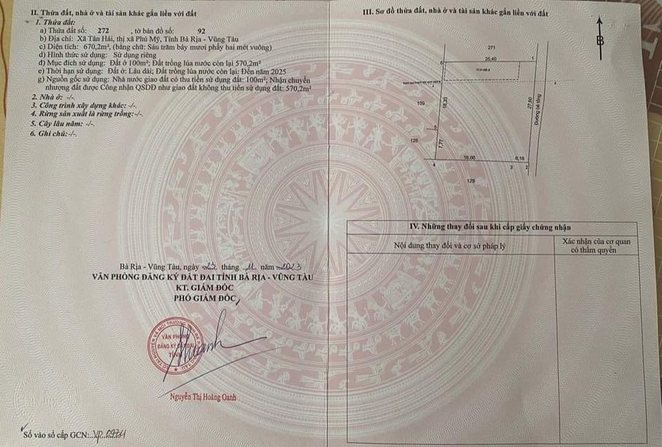 Bán kho bãi - nhà xưởng - khu công nghiệp thị xã Phú Mỹ tỉnh Bà Rịa - Vũng Tàu giá 2.25 tỷ-2