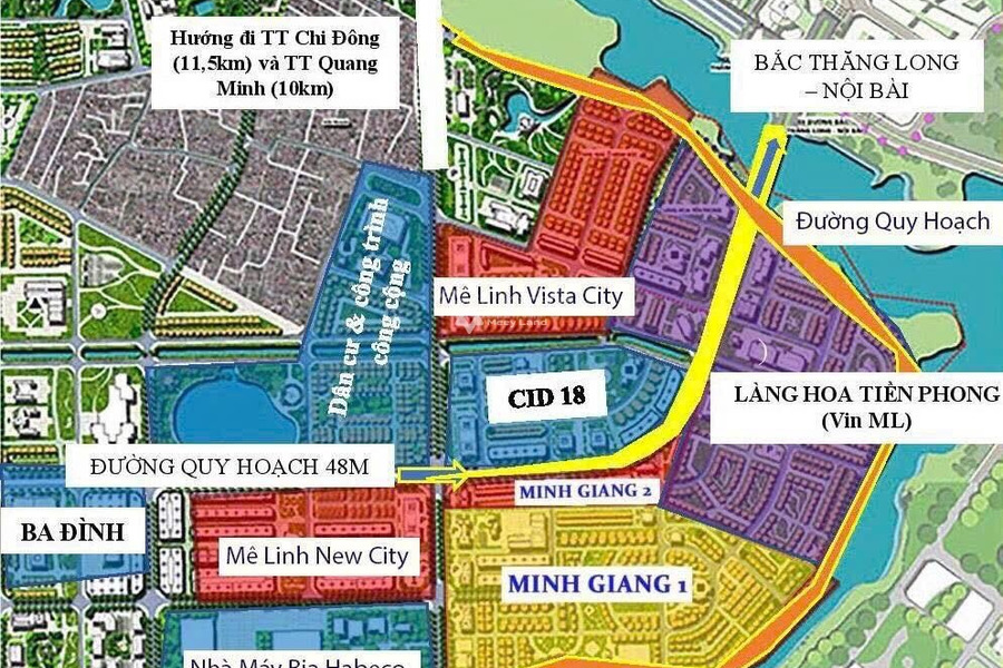 Ở Mê Linh, Hà Nội bán đất 2.5 tỷ, hướng Đông - Nam diện tích quy đổi 100m2-01