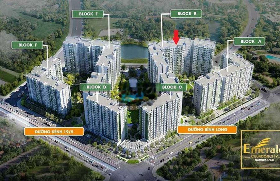 CHO NHANH CĂN HỘ 1 PN - 1WC KHU EMERALD CELADON CITY QUẬN TÂN PHÚ AEON -01