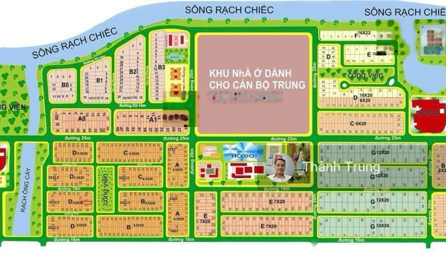 Cần bán lô đất 140m2 ngang 7m MT kinh doanh đường D3, KDC Nam Long. Hiện đang cho thuê 15tr/tháng -01