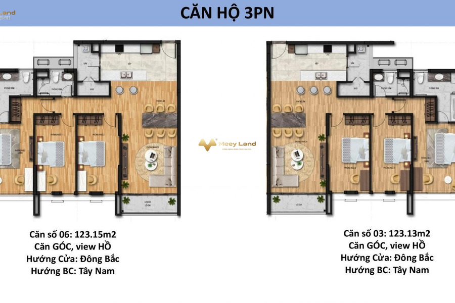 Căn hộ 3 PN, bán căn hộ hướng Đông - Bắc bên trong Láng Hạ, Thành Công, tổng quan trong căn hộ 3 PN, 2 WC pháp lý rõ ràng-01