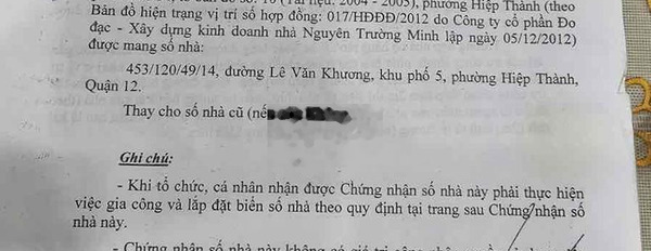 Bán Nhà mới SHC 4x11,Đúc lửng ,1tỷ300tr,lê khương.q12 -02