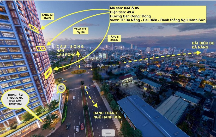 Diện tích 49m2, bán chung cư giá bán cơ bản từ 2.66 tỷ mặt tiền tọa lạc ở Sơn Trà, Đà Nẵng, ngôi căn hộ bao gồm 2 PN hỗ trợ pháp lý-01