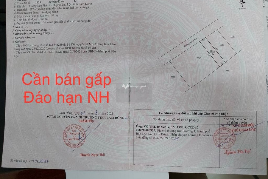 Nguyễn Văn Cừ, Lâm Đồng 1.1 tỷ bán đất với diện tích chuẩn 112m2-01